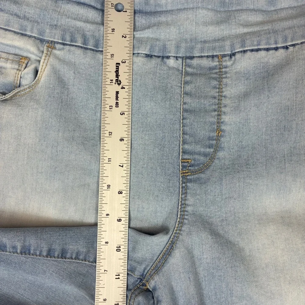Gloria Vanderbilt Amanda Pull On Jeans‎ Womens 16W Light Wash Tapered High Rise